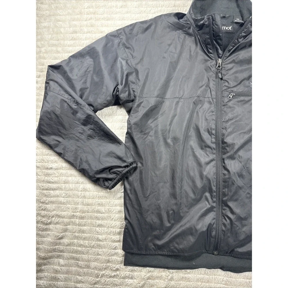 Marmot Black Lightweight Full Zip Jacket Men's Size Med Outdoor Vented EXCELLENT